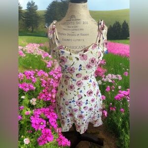 Forever 21 Pink Floral Chemise